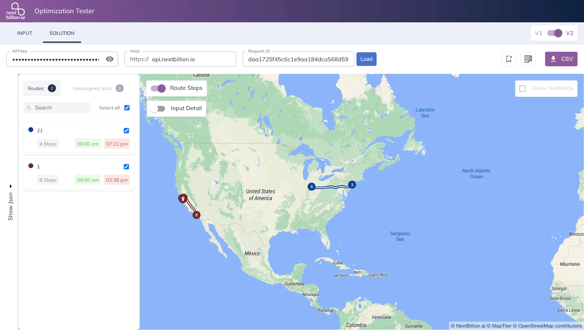 Visualize Optimized Routes